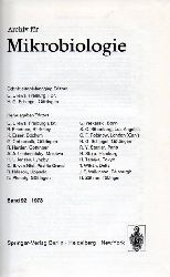 Archiv fr Mikrobiologie  Archiv fr Mikrobiologie Band 92 und Band 93,Jahr 1973 (1 Band) 