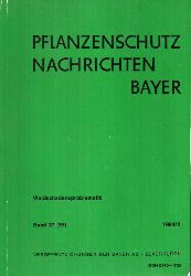 Bayer AG (Hsg.)  Pflanzenschutz Nachrichten Bayer 37.(55.) Jahrgang 1984 Heft 1,2+3 