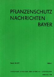 Bayer AG (Hsg.)  Pflanzenschutz Nachrichten Bayer 39.(57.) Jahrgang 1986 Heft 1,2+3 