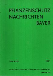 Bayer AG (Hsg.)  Pflanzenschutz Nachrichten Bayer 42.(60.) Jahrgang 1989 Heft 1+2/3 