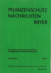 Bayer AG (Hsg.)  Pflanzenschutz Nachrichten Bayer 32 (50.).Jahrgang 1973 Heft 2 und 3 