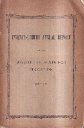 Minister of State for Education Tokyo  Twenty-Eighth Annual Report (1900-1901) 