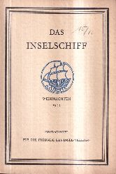 Das Inselschiff  Das Inselschiff Fnfzehnter Jahrgang 1933/34 Hefte 1,2 und 4 (3 Hefte) 