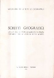 Scritta Geografici estratti dalla rivista  Geografica Italiana ristampati nel 75 annuale della societa 