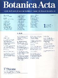 Botanica Acta  Botanica Acta Volume 101 Jahr 1988, Heft 1 bis 4 (4 Hefte) 