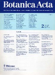 Botanica Acta  Botanica Acta Volume 102 Jahr 1989.Heft 1 bis 4 (4 Hefte) 
