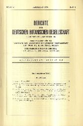 Deutsche Botanische Gesellschaft  Band 83.Jahrgang 1970.Heft 1 bis 12 (8 Hefte) 
