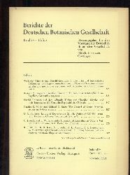 Deutsche Botanische Gesellschaft  Band 94.Jahrgang 1981 Heft 1/2 bis 4 (3 Hefte) komplett 