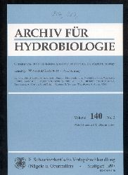 Archiv fr Hydrobiologie  Vol. 140, No. 1-4 (4 Hefte) 