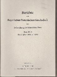 Bayerische Botanische Gesellschaft e.V.  Berichte Band 69/70 fr die Jahre 1998 und 1999 