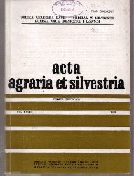 acta agraria et silvestria  Volume XXVIII.1989 