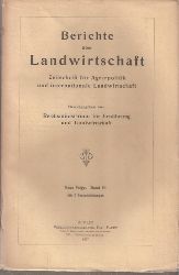 Berichte über Landwirtschaft  Berichte über Landwirtschaft VI.Band 1927. Neue Folge (1 Band) 