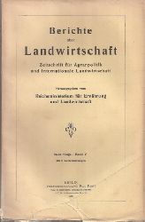 Berichte ber Landwirtschaft  Berichte ber Landwirtschaft V.Band 1927. Neue Folge (1 Band) 