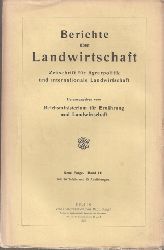 Berichte ber Landwirtschaft  Berichte ber Landwirtschaft III.Band 1926. Neue Folge (1 Band) 