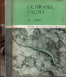 Ochrana Fauny  Ochrana Fauny Volume V 1971 Hefte 1, 2-3 und 4 (3 Hefte) 
