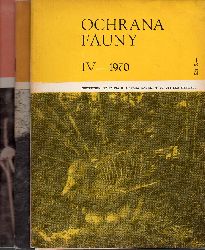 Ochrana Fauny  Ochrana Fauny Volume IV 1970 Hefte 1 bis 3 (3 Hefte) 