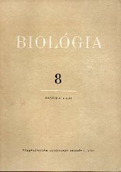 Vydavatelstvo Slovenskej Akademie Vied  Biologia 8 Rocnik 20, 1965 