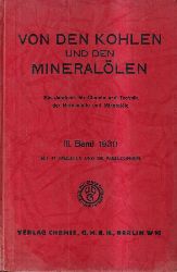 Fachgruppe fr Brennstoff- und Minerallchemie des  Von den Kohlen und den Minerallen III.Band 1930 