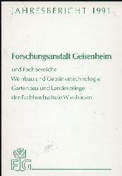 Forschungsanstalt Geisenheim  Jahresbericht 1991 