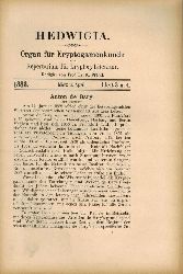 Rabenhorst,L.  Hedwigia Siebenundzwanzigster Band 1888 Nr. 2 bis 9-10 (5 Doppelhefte) 