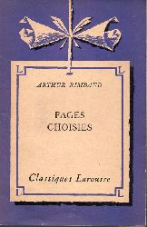 Rimbaud,Arthur  Pages Choisies 