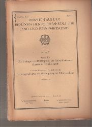 Biologische Reichsanstalt fr Land-und Forst  12.Band 1923,Heft 1 (1 Heft) 