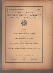 Biologische Reichsanstalt fr Land-und Forst  13.Band 1924,Heft 4 (1 Heft).Jubilumsband 