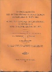 Wettstein,R.v. und J.Wiesner und A.Zahlbruckner  Verhandlungen des Internationalen Botanischen Kongresses in Wien 1905 