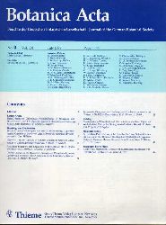 Botanica Acta  Botanica Acta Volume 101 Jahr 1987.Heft 0 bis 4 (5 Hefte) 