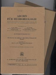 Archiv fr Hydrobiologie  Archiv fr Hydrobiologie Supplementband XXV, No. 1-4 (3 Hefte) 