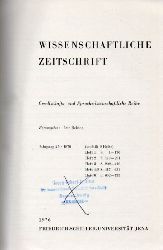 Friedrich-Schiller-Universitt Jena  Wissenschaftliche Zeitschrift 25.Jahrgang 1976 