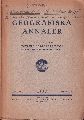 Braun,Gustav und Anders nstrm  Geografiska Annaler rg. XVII, 1935 Hft 3-4 