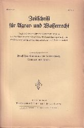 Zeitschrift fr Agrar- und Wasserrecht  Zeitschrift fr Agrar- und Wasserrecht 17 Band 1932 Hefte 1 bis 4 