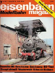 eisenbahn Modellbahn magazin  24.Jahrgang, Heft Nr.7. Juli 1986 