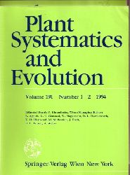 Plant Systematics and Evolution  Plant Systematics and Evolution Volume 191 1994, Number 1/2 und 3/4 