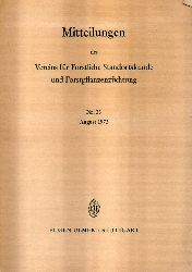 Verein fr Forstliche Standortskunde  Mitteilungen Nr. 23. 1973 