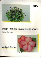 Erfurter Samenzucht Weigelt und Co.  Erfurter Samenzucht Hauptkatalog 1992 