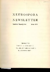Department of Human Genetics Yale University  Neurospora Newsletter Number 21-23 June 1974 - June 1976 (3 Hefte) 