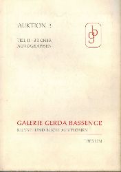 Galerie Gerda Bassenge  14 Kataloge von 1 bis 17 immer Teil II - Bcher Autographen 