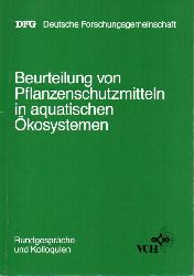 Deutsche Forschungsgemeinschaft  Beurteilung von Pflanzenschutzmitteln in aquatischen  kosystemen 
