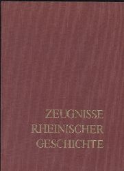 Heyen,Franz-Josef, Wilhelm Janssen  Zeugnisse Rheinischer Geschichte Jahrbuch 1982/83 