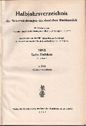 Brsenverein der Deutschen Buchhndler  1942 Erstes und Zweites Halbjahr (288/289.Band) jeweils 1.Teil 