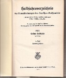 Brsenverein der Deutschen Buchhndler (Hsg.)  Halbjahresverzeichnis der Neuerscheinungen des deutschen Buchhandels 