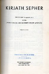 Kirjath Sepher  Vol.36.Bibliographical Quarterly of the Jewish National and 