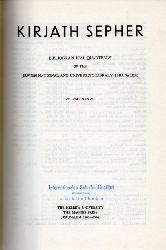 Kirjath Sepher  Vol. 37.Bibliographical Quarterly of the Jewish National and 