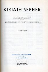 Kirjath Sepher  Vol.38.Bibliographical Quarterly of the Jewish National and 