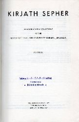 Kirjath Sepher  Vol. 40.Bibliographical Quarterly of the Jewish National and 