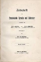 Zeitschrift fr franzsische Sprache und Literatur  Band 35 (Abhandlungen) und Band 35 (Referate und 