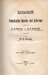 Zeitschrift fr franzsische Sprache und Literatur  Band 27(Abhandlungen,Referate und Rezensionen)in 1 Band 
