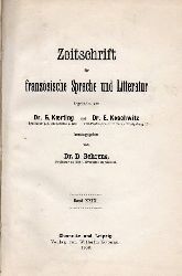 Zeitschrift fr franzsische Sprache und Literatur  Band 29.Jahr 1906 (Abhandlungen,Referate und Rezensionen)2 Bnde 